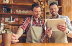 iPad POS system used in a shop