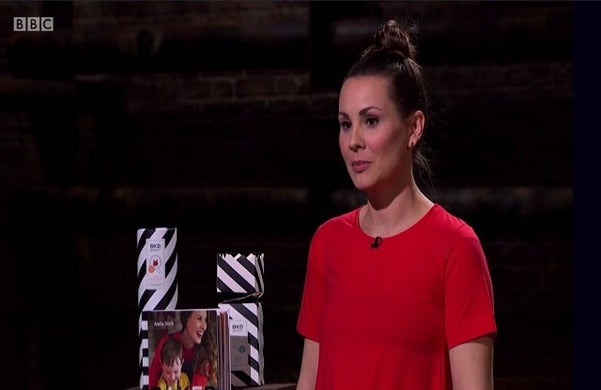 Adelle Smith pitching to the Dragons