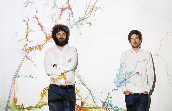 Robin Houston and Duncan, the founders of Flourish