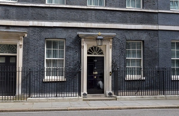 Shot of 10 Downing Street facade