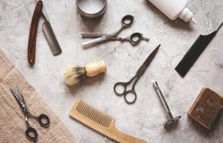 Barber shop equipment, tools and products
