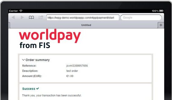 Worldpay payment gateway example