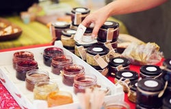 Jam market stall