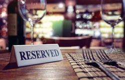 Restaurant reserved