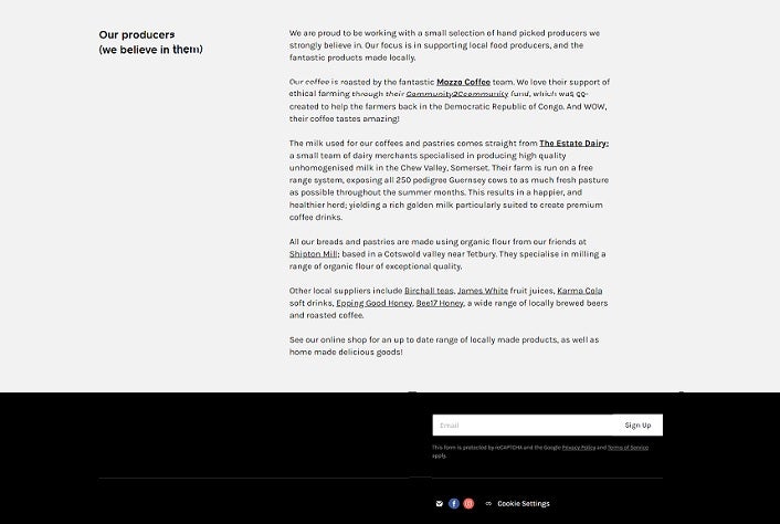 Today Bread call to action example