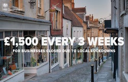 Local lockdown business grants graphic