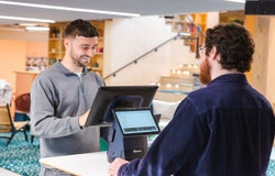Startups staff members test the Epos Now terminal