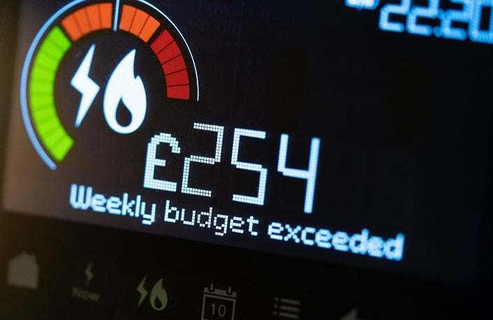 Smart Meter with Budget Exceeded Warning
