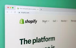 Shopify website.. Shopify Inc. is a Canadian multinational e-commerce company