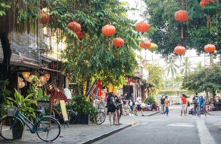 Stra&szlig;e in Hoi An Vietnam