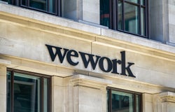 LONDON- Wework branch in the City of London, a flexible office space solution popular with startups and freelancers.