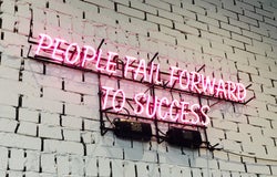 Neon sign reading 