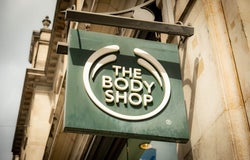 High street store sign of The Body Shop