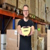 Mike Harper holding a CRIMPiT toasted sandwich maker