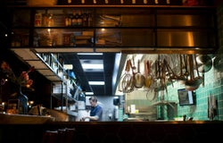 A restaurant kitchen