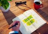 Diary with days blocked out marked 'Annual leave'