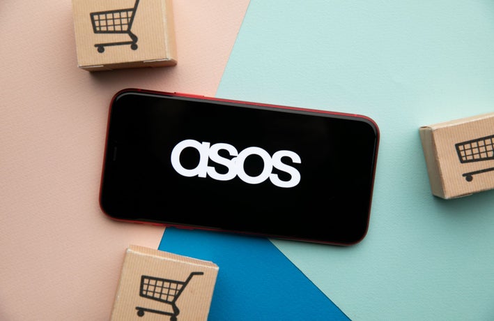 ASOS phone screen