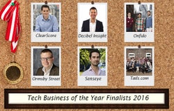 Tech Business of the Year Startups Awards Finalists 2016