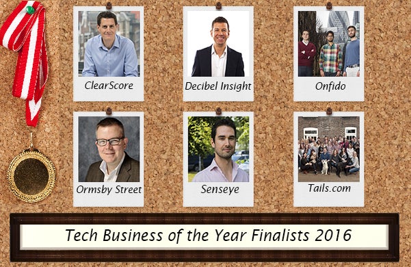 Tech Business of the Year Startups Awards Finalists 2016