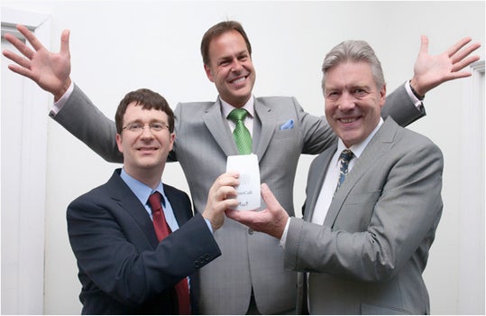 trueCall: Steve Smith and John Price with Dragon Peter Jones