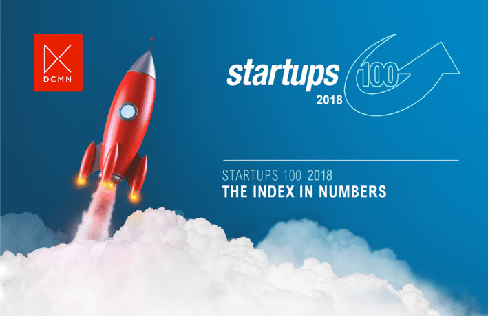 Startups 100 2018 infographic